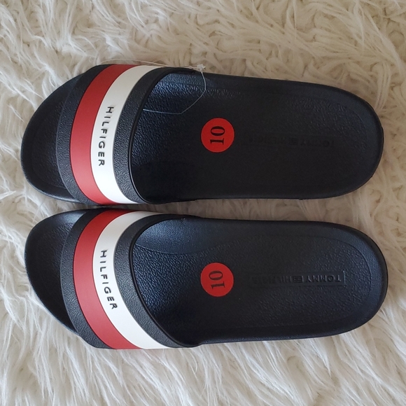 Tommy Hilfiger Men's Slide Slipper Navy Blue Size 10 - Picture 7 of 8